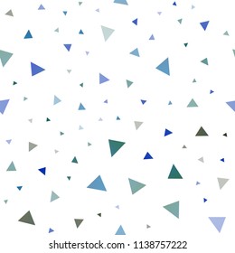 Dark Blue, Yellow vector seamless backdrop with lines, triangles. Illustration with set of colorful triangles. Modern template for your landing page.