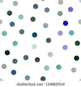 Dark Blue, Yellow vector seamless background with bubbles. Blurred decorative design in abstract style with bubbles. New design for ad, poster, banner of your website.