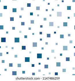 Dark Blue, Yellow vector seamless pattern in square style. Illustration with set of colorful rectangles. Pattern for commercials.