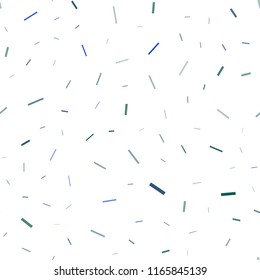 Dark Blue, Yellow vector seamless texture with colored lines. Modern geometrical abstract illustration with staves. Smart design for your business advert.