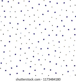 Dark Blue, Yellow vector seamless background with bubbles. Beautiful colored illustration with blurred circles in nature style. Pattern for design of window blinds, curtains.