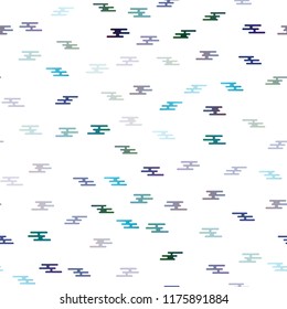 Dark Blue, Yellow vector seamless cover with long lines. Blurred decorative design in simple style with lines. The pattern can be used as ads, poster, banner for commercial.