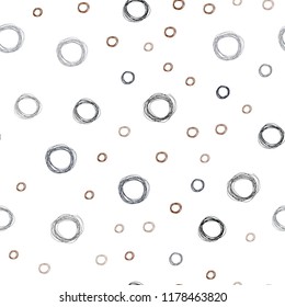 Dark Blue, Yellow vector seamless backdrop with dots. Blurred decorative design in abstract style with bubbles. Completely new template for your brand book.