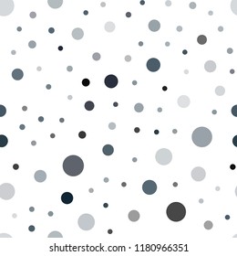 Dark Blue, Yellow vector seamless template with circles. Beautiful colored illustration with blurred circles in nature style. Pattern for trendy fabric, wallpapers.