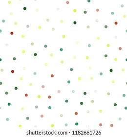 Dark Blue, Yellow vector seamless layout with circle shapes. Abstract illustration with colored bubbles in nature style. Beautiful design for your business natural advert.