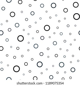 Dark Blue, Yellow vector seamless template with circles. Blurred bubbles on abstract background with colorful gradient. New design for ad, poster, banner of your website.