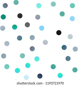 Dark Blue, Yellow vector seamless background with dots. Abstract illustration with colored bubbles in nature style. New design for ad, poster, banner of your website.