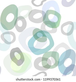 Dark Blue, Yellow vector seamless background with bubbles. Illustration with set of shining colorful abstract circles. Trendy design for wallpaper, fabric makers.