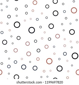 Dark Blue, Yellow vector seamless background with bubbles. Blurred bubbles on abstract background with colorful gradient. Pattern can be used for beautiful websites.