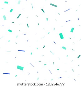 Dark Blue, Yellow vector seamless cover in polygonal style. Illustration with set of colorful rectangles. Pattern for busines ad, booklets, leaflets