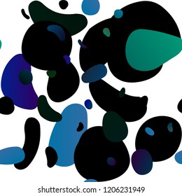 Dark Blue, Yellow vector seamless layout with circle spots. Illustration with set of shining colorful abstract circles. Design for textile, fabric, wallpapers.