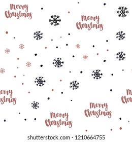 Dark Blue, Yellow vector seamless layout with bright snowflakes. Modern geometrical abstract illustration with snowflakes. Trendy design for wallpaper, fabric makers.
