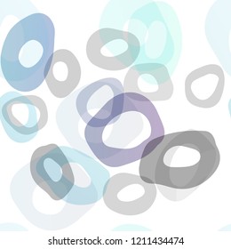 Dark Blue, Yellow vector seamless cover with circles. Colorful illustration with blurred circles in nature style. Pattern for design of fabric, wallpapers.