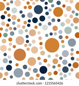 Dark Blue, Yellow vector seamless background with bubbles. Illustration with set of shining colorful abstract circles. Pattern can be used for futuristic ad, booklets.