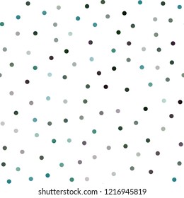 Dark Blue, Yellow vector seamless cover with spots. Blurred bubbles on abstract background with colorful gradient. Completely new template for your brand book.