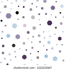 Dark Blue, Yellow vector seamless layout with hexagonal shapes. Illustration of colored hexagons on white surface. Beautiful design for your business advert.