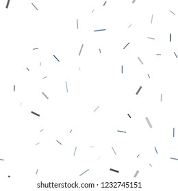 Dark Blue, Yellow vector seamless cover with long lines. Glitter abstract illustration with colored sticks. The template can be used as a background.