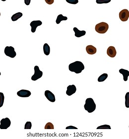 Dark Blue, Yellow vector seamless backdrop with dots. Abstract illustration with colored bubbles in nature style. Pattern for design of fabric, wallpapers.