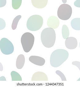 Dark Blue, Yellow vector seamless template with spots. Illustration with set of shining colorful abstract circles. Pattern for trendy fabric, wallpapers.