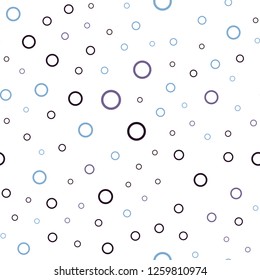 Dark Blue, Yellow vector seamless backdrop with dots. Illustration with set of shining colorful abstract circles. Pattern can be used for ads, leaflets.