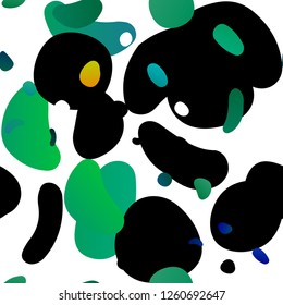 Dark Blue, Yellow vector seamless layout with circle spots. Modern abstract illustration with colorful water drops. Trendy design for wallpaper, fabric makers.