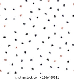 Dark Blue, Yellow vector seamless template with ice snowflakes. Colorful snowflakes with gradient on abstract background. Template for business cards, websites.