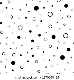 Dark Blue, Yellow vector seamless pattern with spheres. Modern abstract illustration with colorful water drops. Template for business cards, websites.