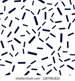 Dark Blue, Yellow vector seamless, isometric background with stright stripes. Lines on blurred abstract background with gradient. Pattern for design of fabric, wallpapers.