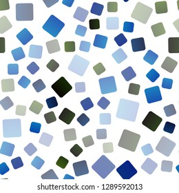 Dark Blue, Yellow vector seamless template with crystals, rectangles. Beautiful illustration with rectangles and squares. Smart design for your business advert.
