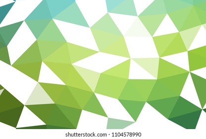 Dark Blue, Yellow vector shining hexagonal shining triangular. A vague abstract illustration with gradient. A new texture for your design.