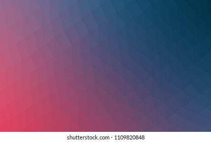 Dark Blue, Yellow vector shining hexagonal background. A vague abstract illustration with gradient. The best triangular design for your business.
