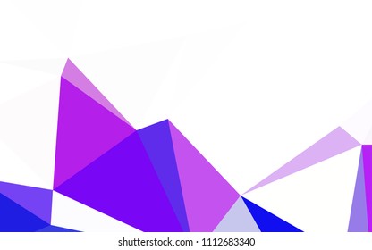 Dark Blue, Yellow vector shining triangular layout. Elegant bright polygonal illustration with gradient. New template for your brand book.