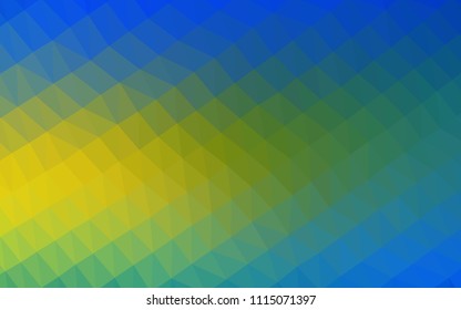 Dark Blue, Yellow vector shining hexagonal template. Colorful illustration in abstract style with gradient. The elegant pattern can be used as part of a brand book.