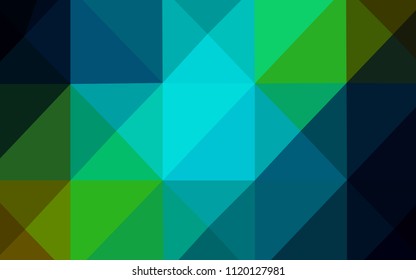 Dark Blue, Yellow vector shining triangular cover. Glitter abstract illustration with an elegant design. Brand-new design for your business.