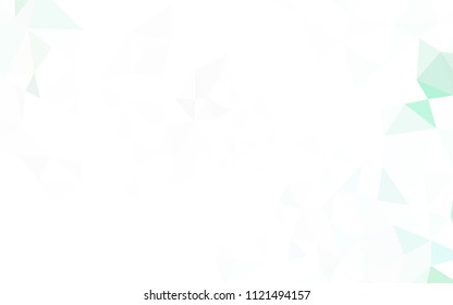 Dark Blue, Yellow vector shining triangular backdrop. Creative geometric illustration in Origami style with gradient. A completely new design for your leaflet.
