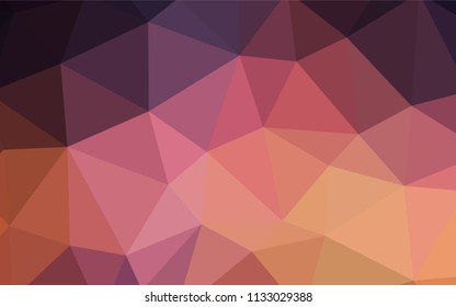 Dark Blue, Yellow vector shining triangular layout. Polygonal abstract illustration with gradient. Brand new style for your business design.