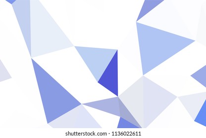 Dark Blue, Yellow vector shining triangular layout. Shining polygonal illustration, which consist of triangles. Brand new style for your business design.