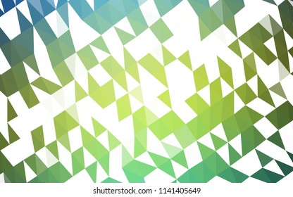 Dark Blue, Yellow vector shining hexagonal background. Colorful abstract illustration with gradient. Brand new style for your business design.