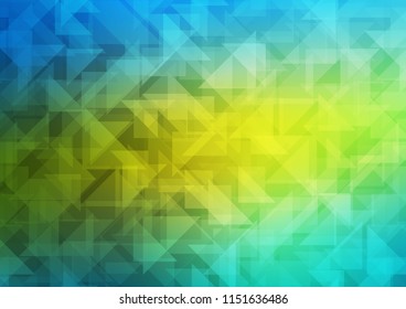 Dark Blue, Yellow vector shining hexagonal template. Brand new colored illustration in blurry style with gradient. The textured pattern can be used for background.