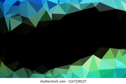 Dark Blue, Yellow vector shining hexagonal pattern. Colorful abstract illustration with gradient. Brand new style for your business design.