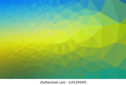 Dark Blue, Yellow vector shining hexagonal template. Colorful illustration in abstract style with gradient. A completely new template for your business design.