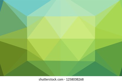 Dark Blue, Yellow vector shining hexagonal pattern. Geometric illustration in Origami style with gradient.  Brand new design for your business.