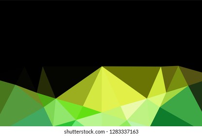 Dark Blue, Yellow vector shining hexagonal pattern. A vague abstract illustration with gradient. The polygonal design can be used for your web site.