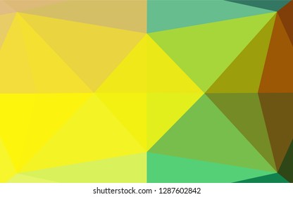 Dark Blue, Yellow vector shining hexagonal template. An elegant bright illustration with gradient. Brand new style for your business design.