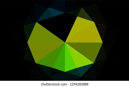 Dark Blue, Yellow vector shining hexagonal pattern. Glitter abstract illustration with an elegant design. Brand new design for your business.