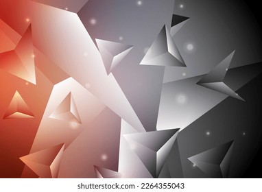 Azul oscuro, amarillo vectorial brillante diseño triangular. Ilustración colorida en estilo abstracto con triángulos. Nuevo diseño para su negocio.