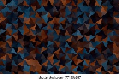 Dark Blue, Yellow vector shining cranked background. Shining illustration, which consist of blurred lines. The best blurred design for your business.