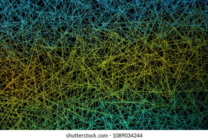 Dark Blue, Yellow vector of small triangles on white background. Illustration of abstract texture of triangles. Pattern design for banner, poster, cover.