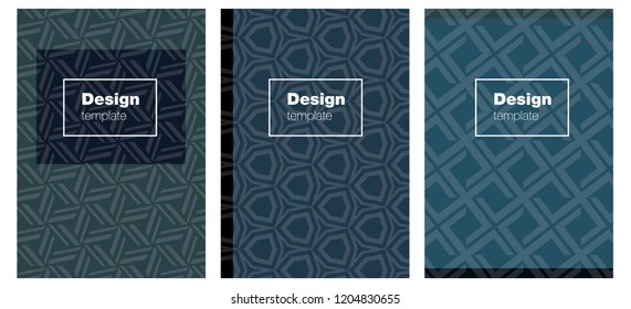 Dark Blue, Yellow vector style guide for notepads. Beautiful colorful sample in abstract style. New design for cover of books.