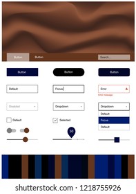 Dark Blue, Yellow vector style guide with bent lines. Creative illustration in halftone marble style with gradient. This sample is for your website.